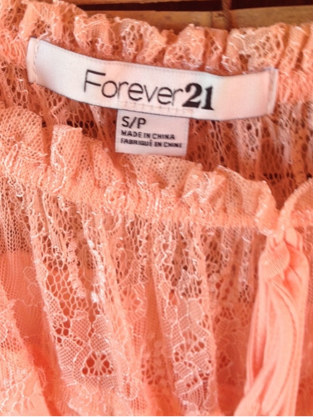 Forever 21 Lacey Flowy Blouse - Picture 2 of 3